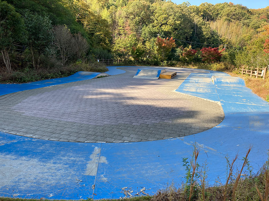 井原リフレッシュ公園 マウンテンバイクコース【井原スケートパーク】